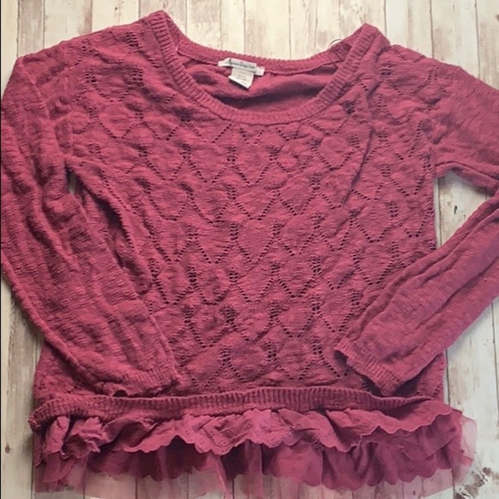 American rag long sleeve lightweight sweater
